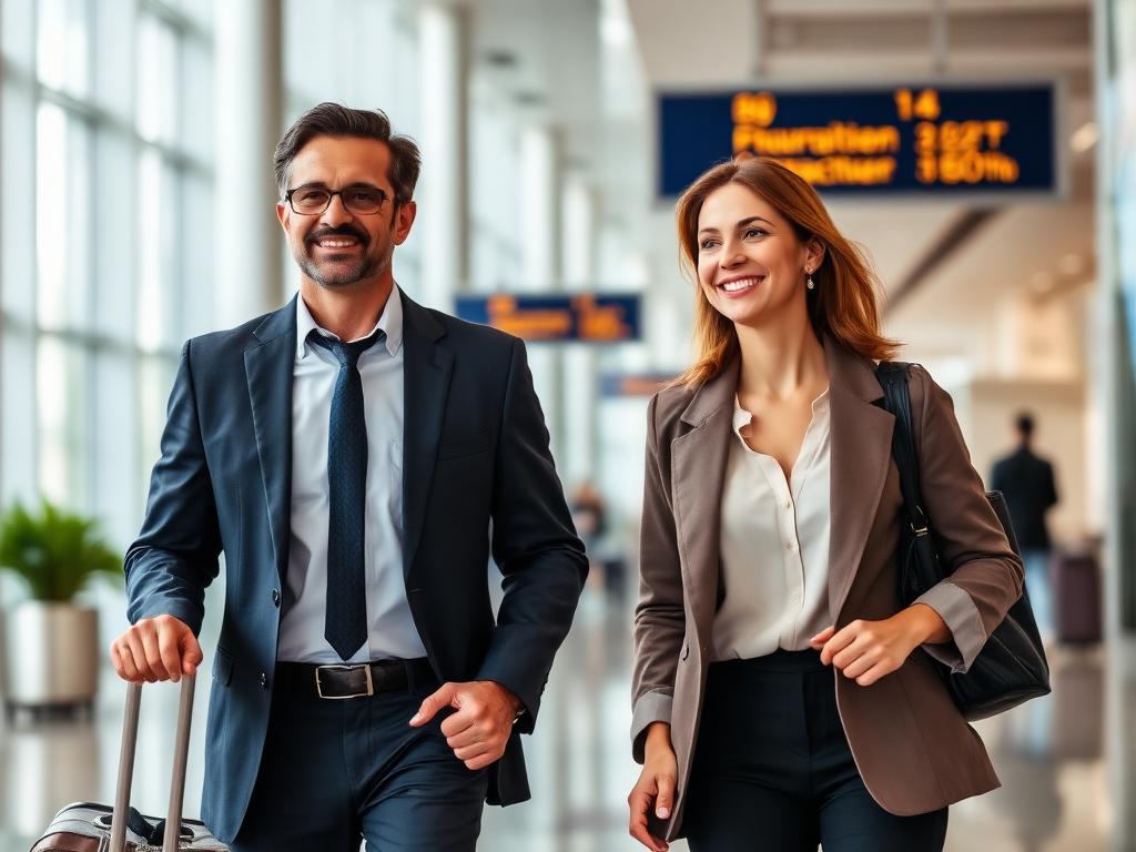 Casal viajando